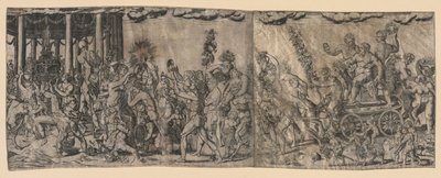 Escena bacanal de Francesco Bertelli