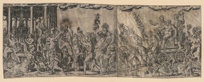 Escena bacanal, finales del siglo XVI-principios del siglo XVII de Francesco Bertelli