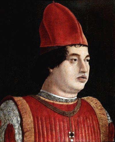 Retrato de Gianfrancesco Gonzaga II (siglo XV) (Jean Francois Gonzague) Marqués de Mantua de Francesco Bonsignori