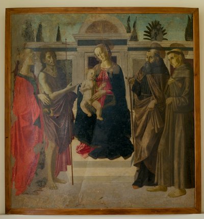 Madonna y el Niño con María Magdalena, Juan el Bautista, San Zenobio y San Francisco de Francesco Botticini