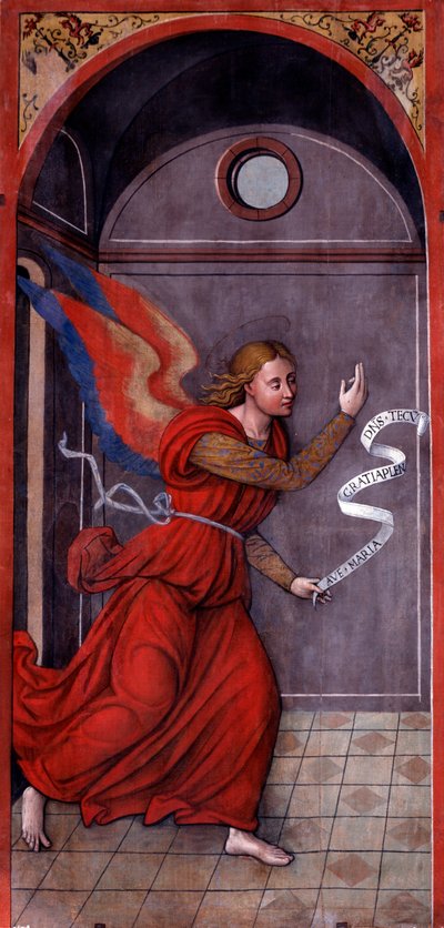 Anunciación: Arcángel Gabriel (Pintura, hacia 1549) de Francesco Brea