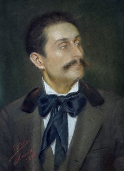 Retrato del pintor Mariano Mancini de Francesco Brici