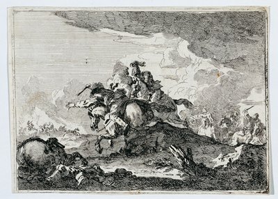 batalla de caballería de Francesco Casanova
