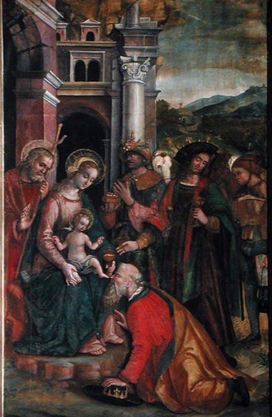Adoración de los Magos, 1517 de Francesco Casella
