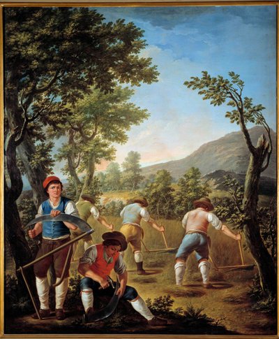 Cosecha o pintura de verano de Francesco Celebrano (1729-1814) 1789 Casete, Palacio Real de Francesco Celebrano