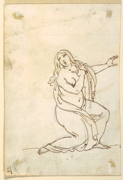Lucrecia o Tarquinia Apuñalándose de Francesco Coghetti