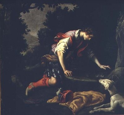 Narciso en la Fuente de Francesco Curradi