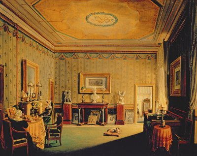 Salón en la Casa Barbierrini, 1830-40s de Francesco Diofebi