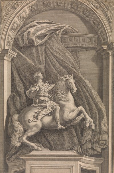 Estatua Ecuestre de Constantino el Grande, 1690-1740 de Francesco Faraone Aquila
