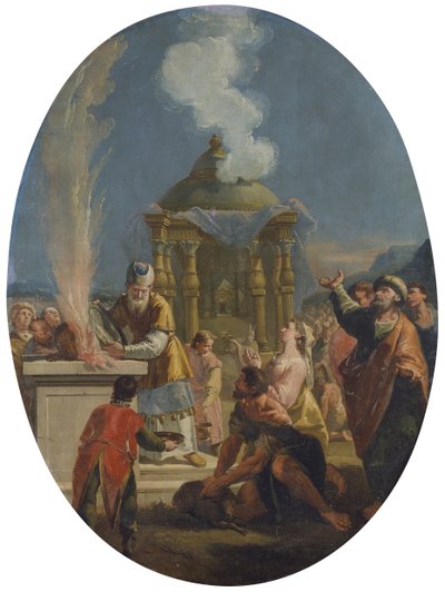 Sacrificio de Aarón, de Francesco Fontebasso de Francesco Fontebasso