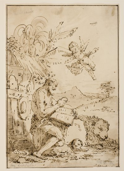 San Jerónimo en el desierto de Francesco Fontebasso