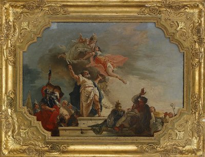 El Sacrificio de Ifigenia, siglo XVIII de Francesco Fontebasso