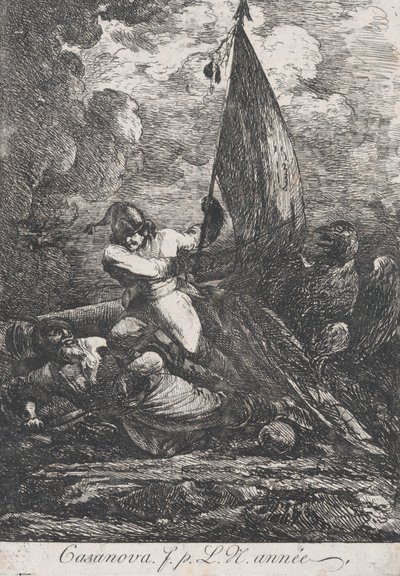 Escena de batalla de Francesco Giuseppe Casanova