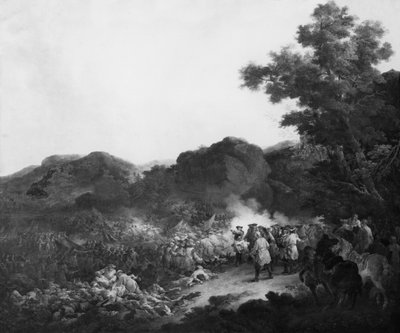 La batalla de Lens, contra el ejército español, 20 de agosto de 1648 de Francesco Giuseppe Casanova