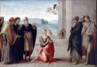 Martirio de una santa de Francesco Granacci