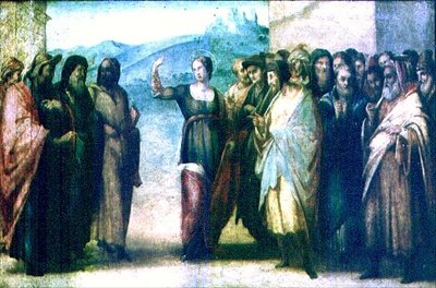 La Disputa de Santa Catalina de Alejandría de Francesco Granacci