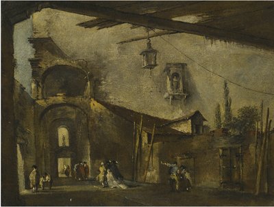Una calle de Venecia de Francesco Guardi