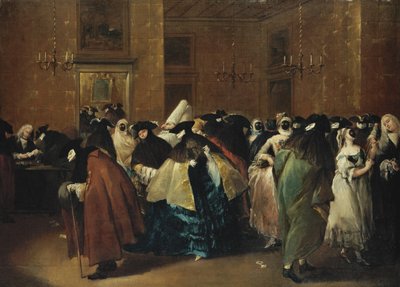 Casino Il ridotto en Venecia de Francesco Guardi