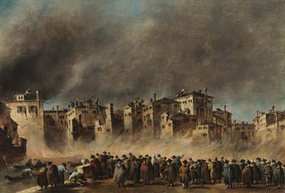 El incendio en el barrio de San Marcuola de Francesco Guardi