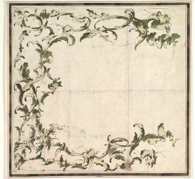 Diseño para un motivo de encuadre de Francesco Guardi.