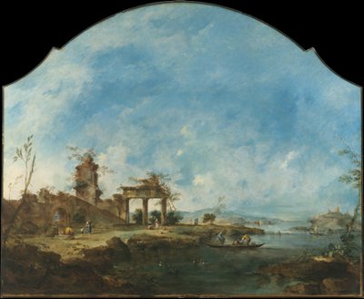 Paisaje fantástico, c.1765 de Francesco Guardi