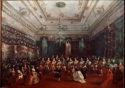 Concierto de gala en el Casino dei Filodrammatici en Venecia de Francesco Guardi