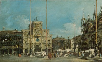 Alemán: Der Uhrturm am Markusplatz La Torre del Reloj en la Plaza de San Marcos de Francesco Guardi