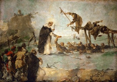 El milagro de un santo dominicano de Francesco Guardi