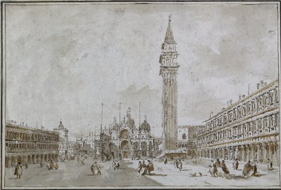Piazza San Marco, Venecia de Francesco Guardi