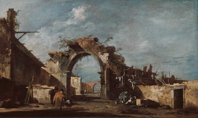 Arco en ruinas de Francesco Guardi
