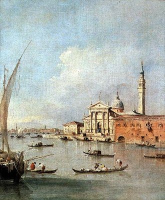 San Giorgio Maggiore, visto desde la Giudecca de Francesco Guardi