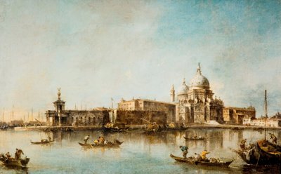Santa Maria della Salute y la Dogana, Venecia, 1760-1790 de Francesco Guardi