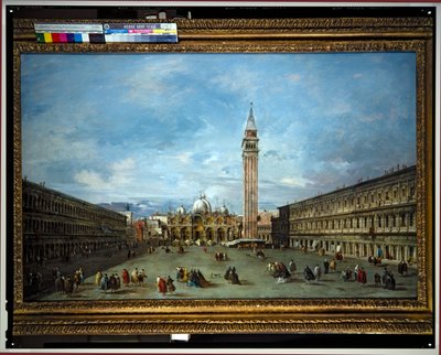 Plaza de San Marcos, Venecia de Francesco Guardi
