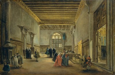 La antesala de la Sala del Maggior Consiglio de Francesco Guardi