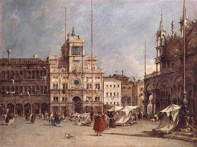 La Torre del Reloj, Venecia de Francesco Guardi