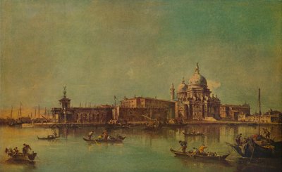 La Dogana y la Salute, Venecia, c1775, 1938 de Francesco Guardi