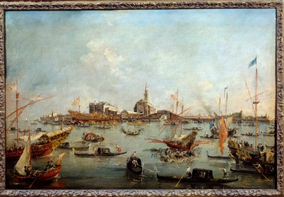 El Dogo en el Bucentauro en San Nicolo en Venecia el Día de la Ascensión de Francesco Guardi