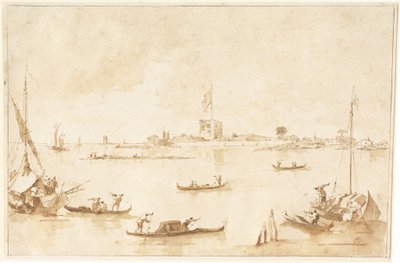 La Fortaleza de San Andrea desde la Laguna de Francesco Guardi