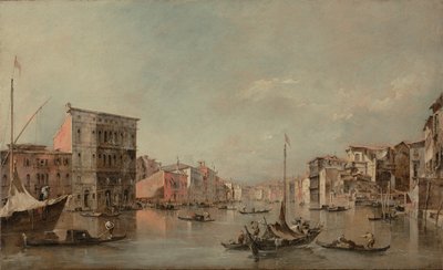El Gran Canal de Venecia con el Palazzo Bembo de Francesco Guardi