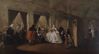 El salón de las monjas en San Zaccaria de Francesco Guardi