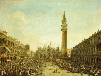 La Piazza San Marco, en el Día de la Coronación del Dogo de Francesco Guardi