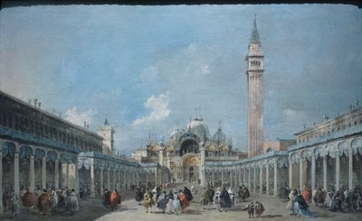 La fiesta de la Ascensión en la plaza de San Marcos, hacia 1775 (óleo sobre lienzo) de Francesco Guardi