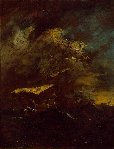 Dos Barcos en una Tormenta de Francesco Guardi