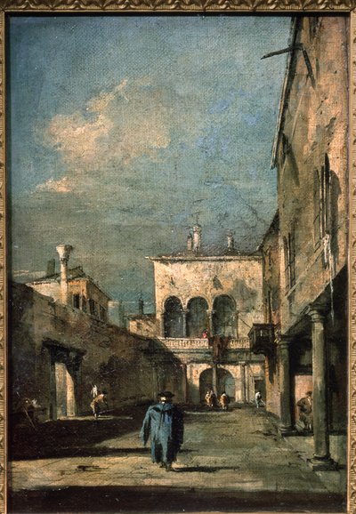 Patio veneciano de Francesco Guardi