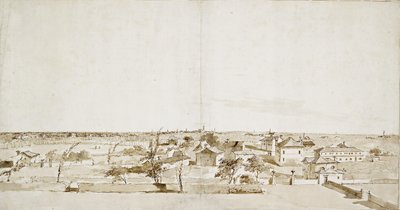 Vista del Jardín de la Villa Loredan de Francesco Guardi