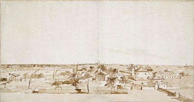 Vista del jardín de la Villa Loredan, mediados del siglo XVIII de Francesco Guardi