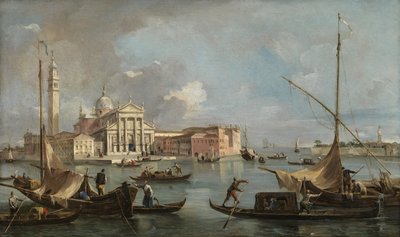 Vista de San Giorgio Maggiore, c.1760 (óleo sobre lienzo) de Francesco Guardi