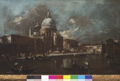 Vista de la Iglesia de Santa Maria della Salute, 1774-91 de Francesco Guardi