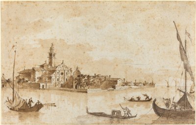 La Isla de San Clemente de Francesco Guardi and Giacomo Guardi