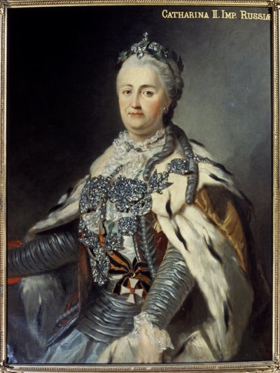 Catalina II "La Grande" (1729-1796) (óleo sobre lienzo) de Francesco Guerini